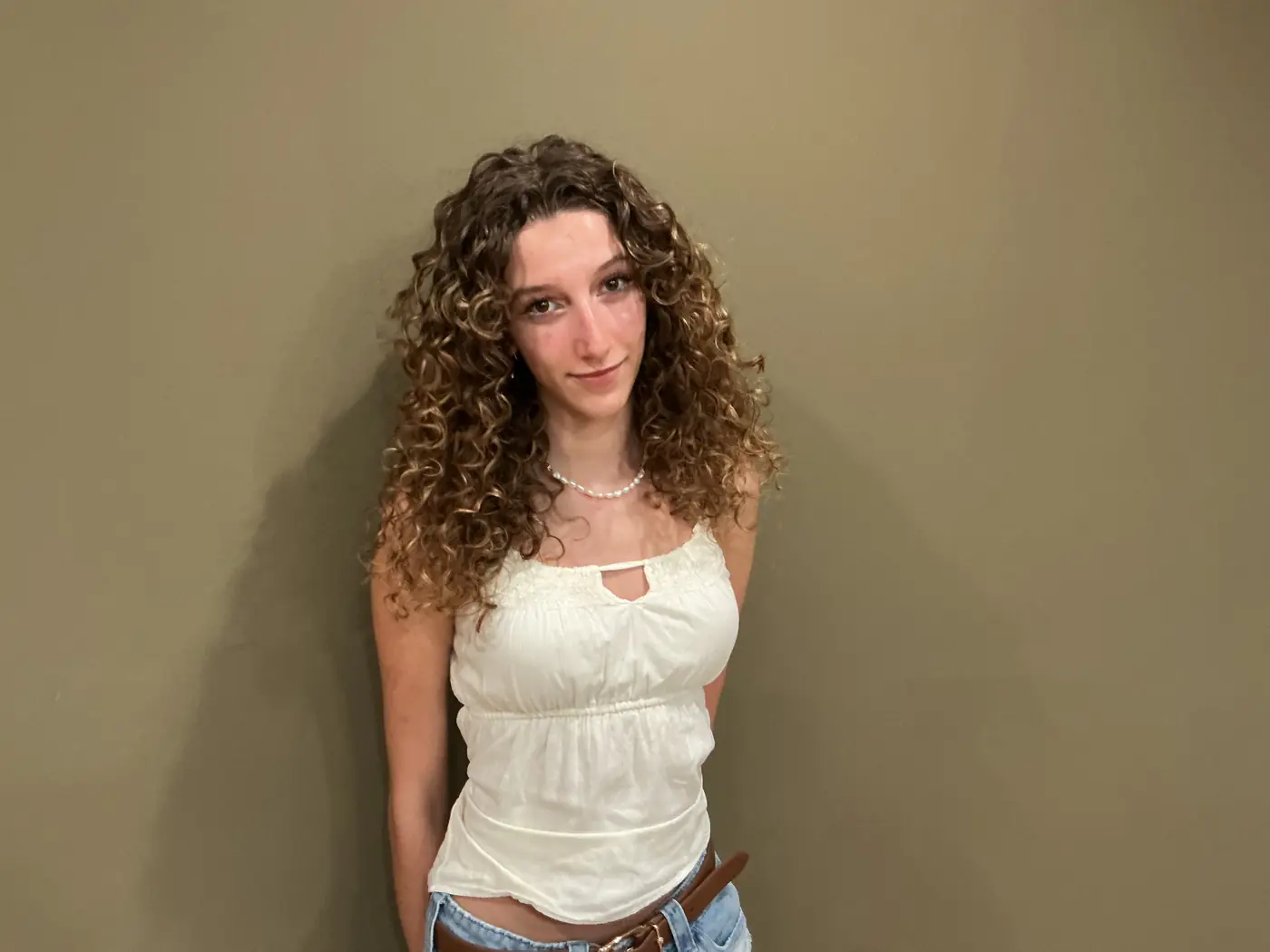 A client’s curls after a dry haircut.